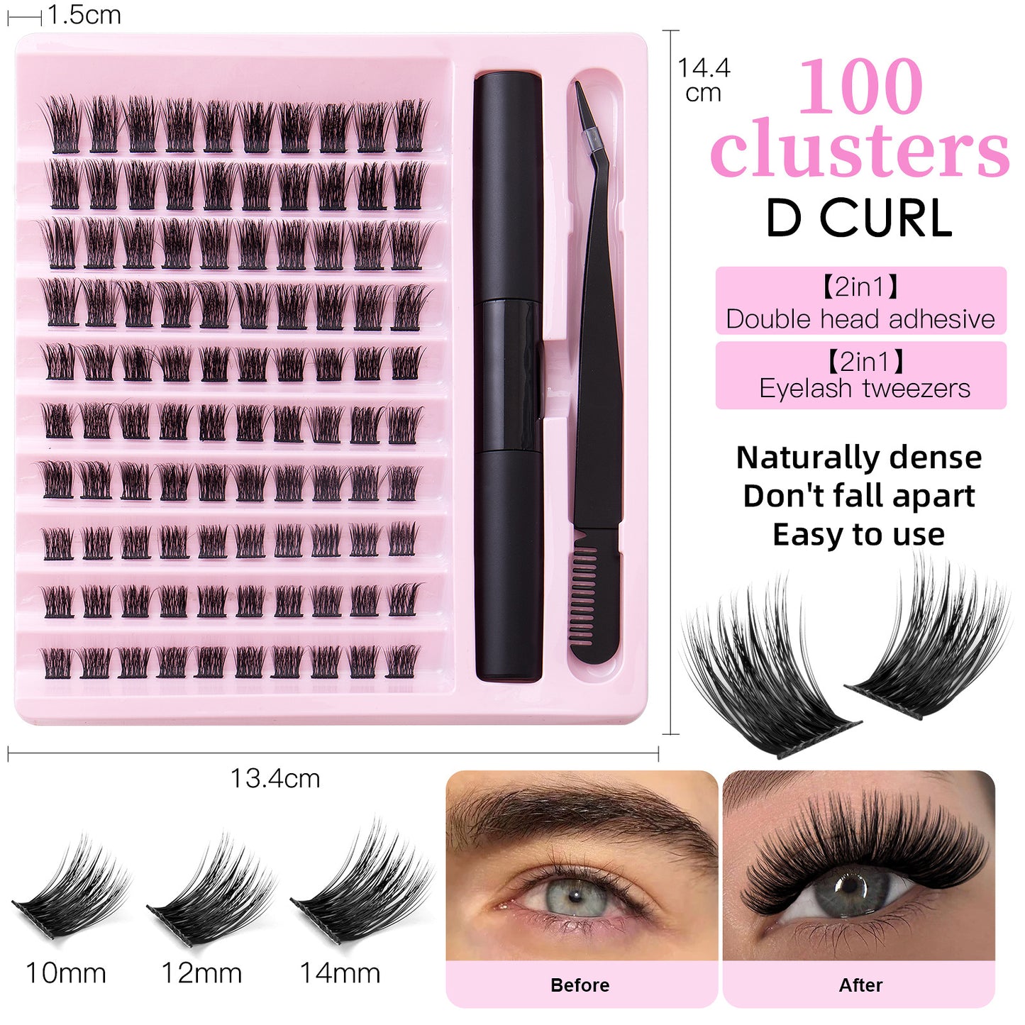 “DIY Lash Extensions Kit – Natural Cluster Lashes (Salon Look in 5 Minutes)”